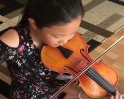 The star is filled with many talents and can also play the violin.